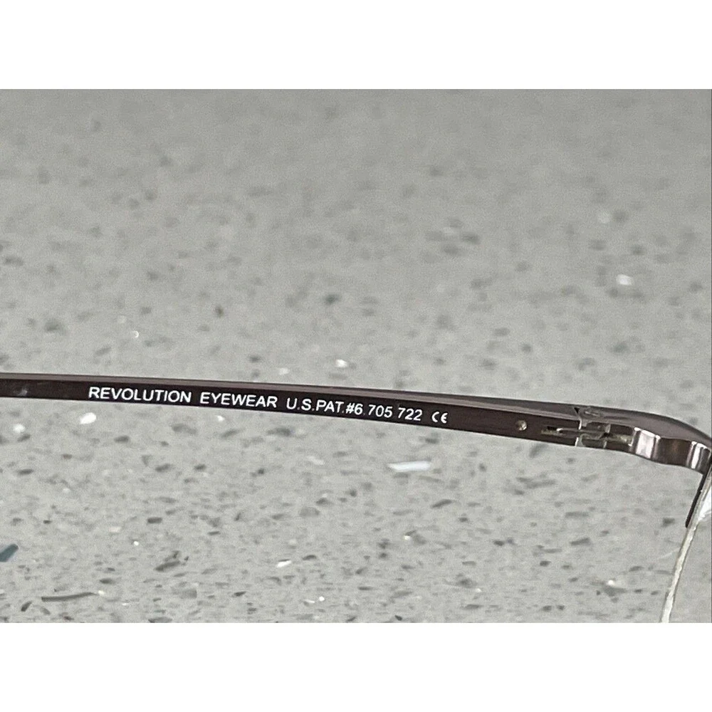 Revolution Eyeglasses Frames ONLY REV566 54-18-140 Gunmetal #6 705 722 half rim